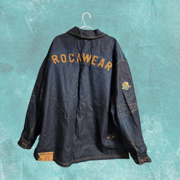 Rocawear oversized denim jacket - Vingtage Y2K - Picture 2 of 8